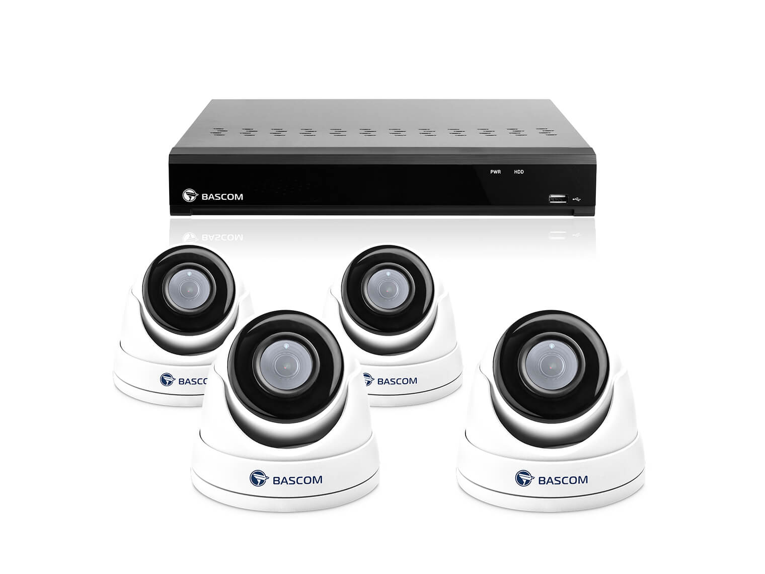 Kabelloses 4-Dome-System